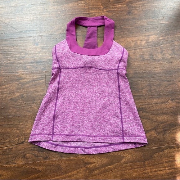 lululemon athletica Tops - Lululemon Scoop Neck Tank Pink Purple Size 6